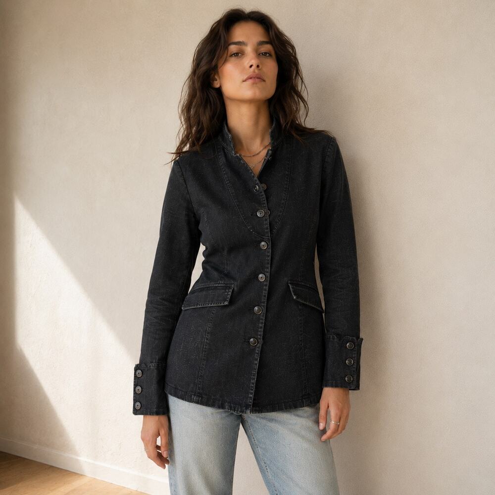 Y2K Casagrande Cotton Jacket Large 90s Minimalist French Utility Style - Picture 2 of 12